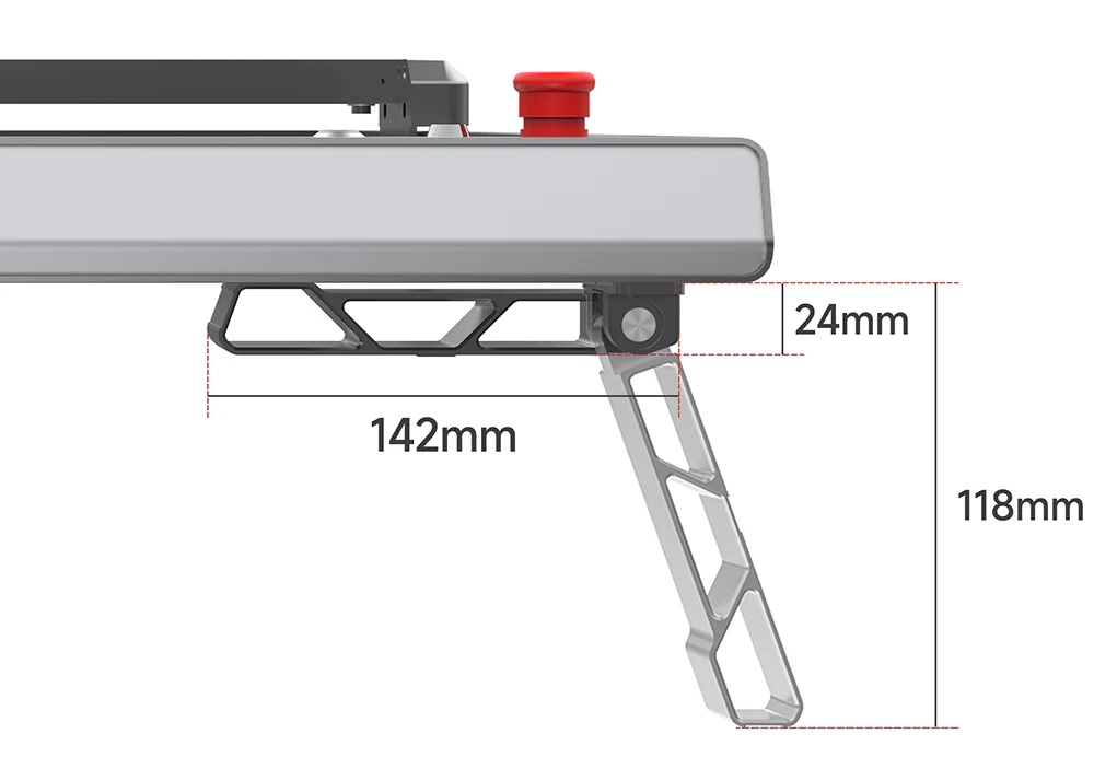 Ortur LM3 Foldable Feet product size