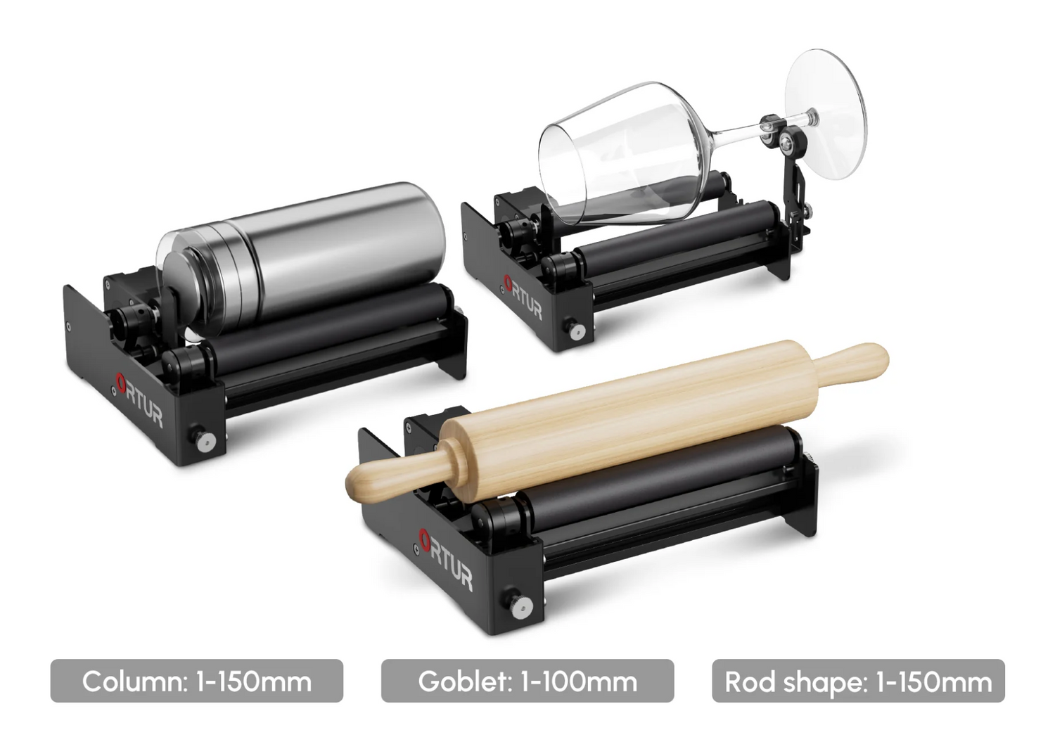 Ortur Laser Rotary Roller (YRR3.0) six gears of adjustable width
