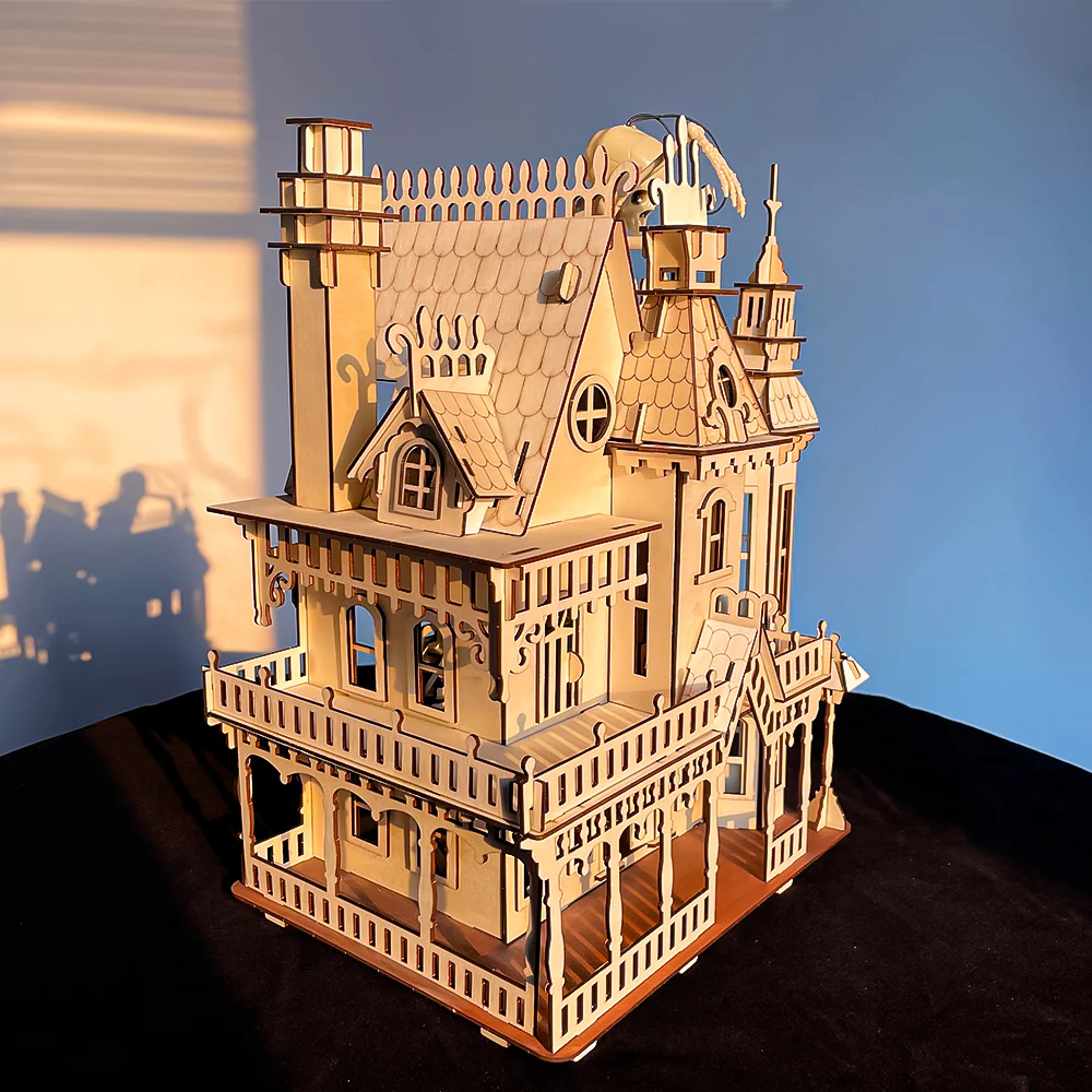Ortur engraving halloween house model