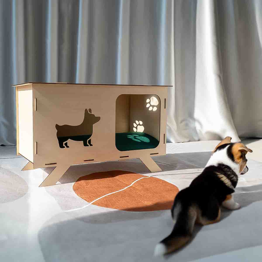 Ortur engraving  puppies house