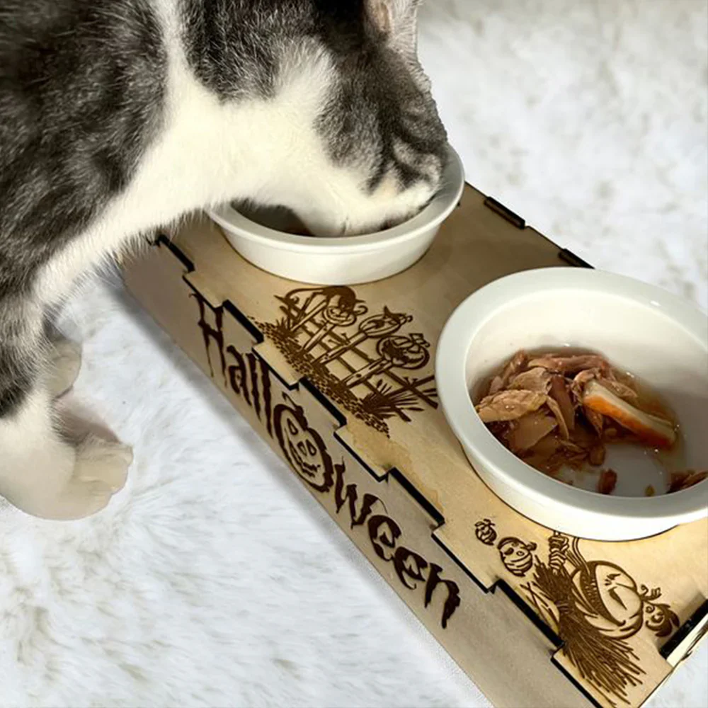 Ortur engraving pet food bowl stand
