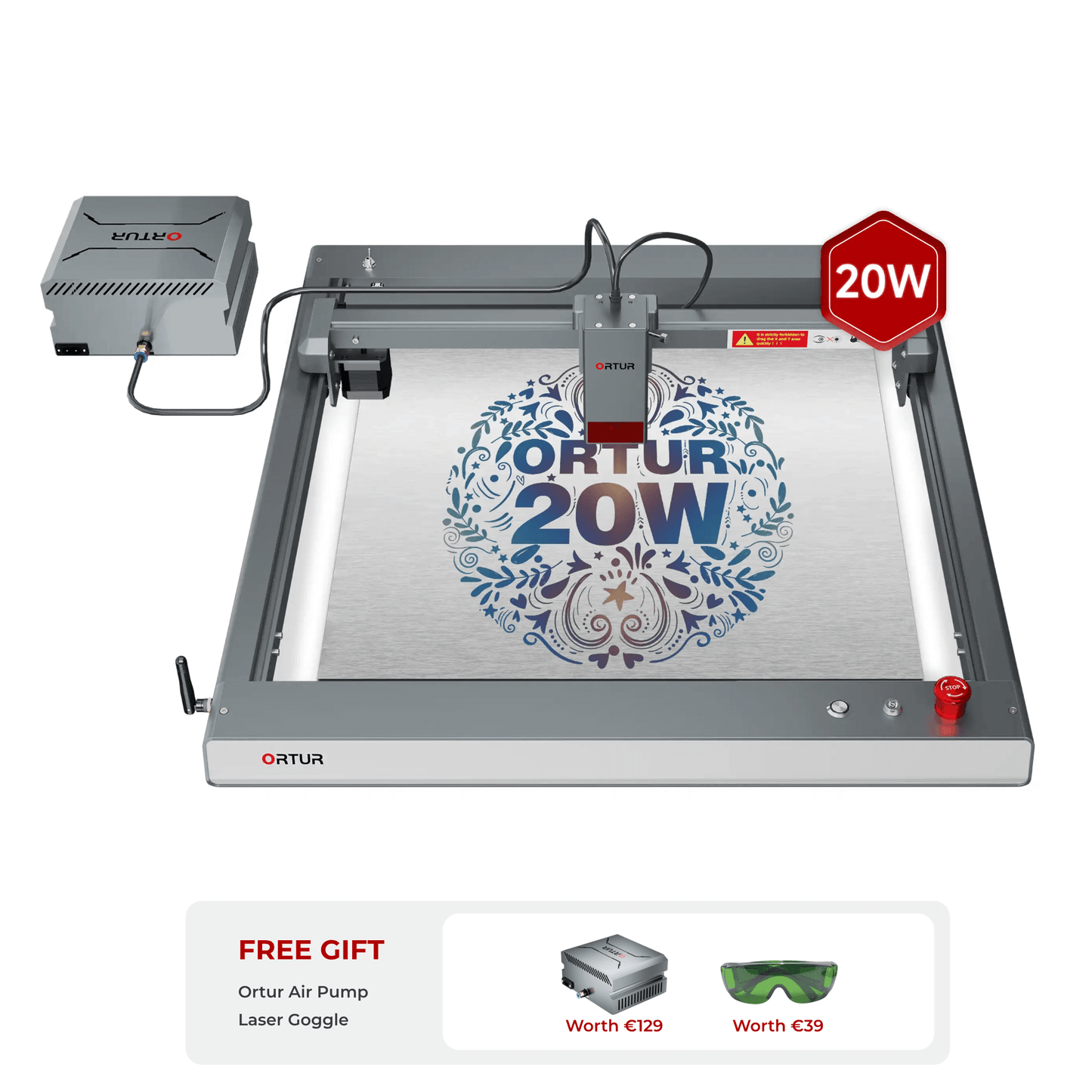 Ortur Laser Master 3 (LM3) Laser Engraving & Cutting Machine 20W (with Free Air Pump) OLM3 Basic