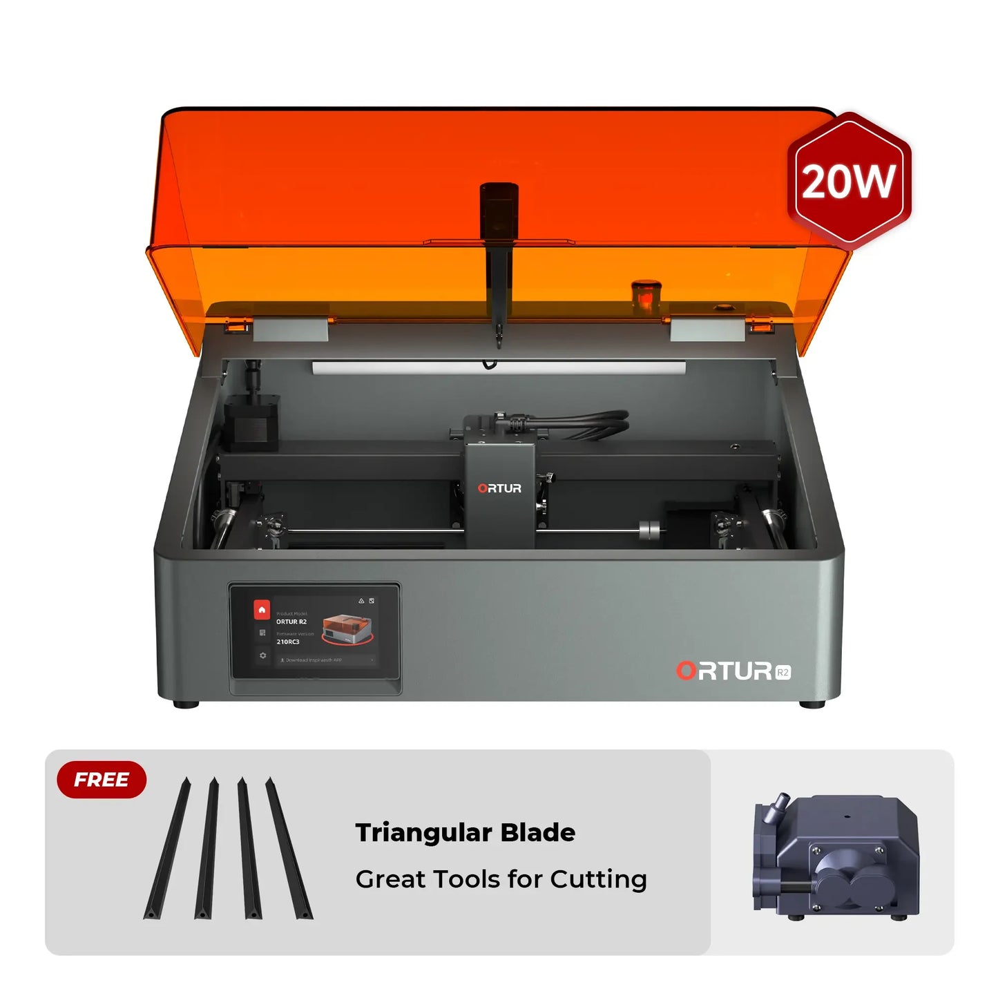 Ortur R2 Smart AI Laser Engraver & Cutter 20W (with Free Air Pump)