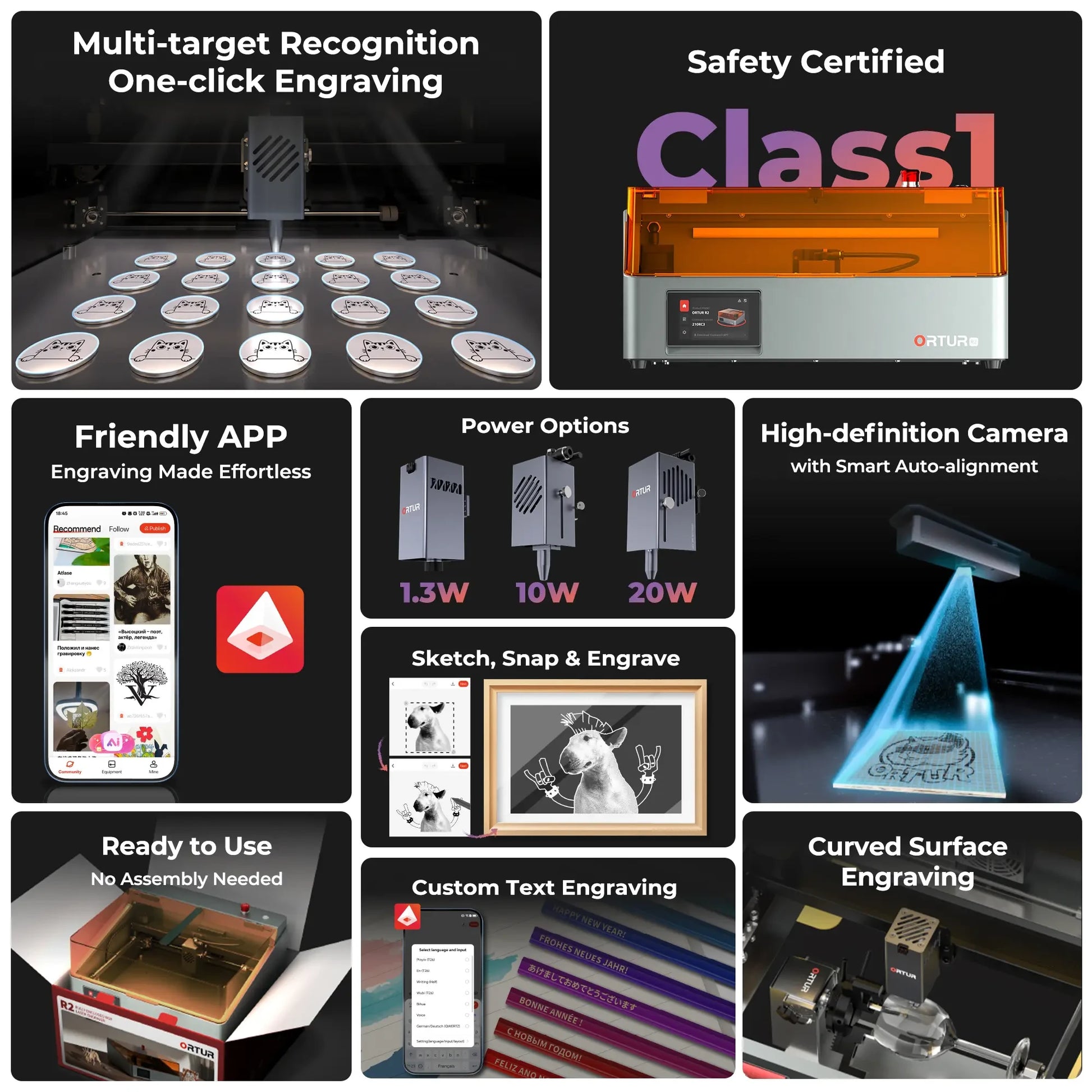 Ortur R2 Smart AI Laser Engraver & Cutter