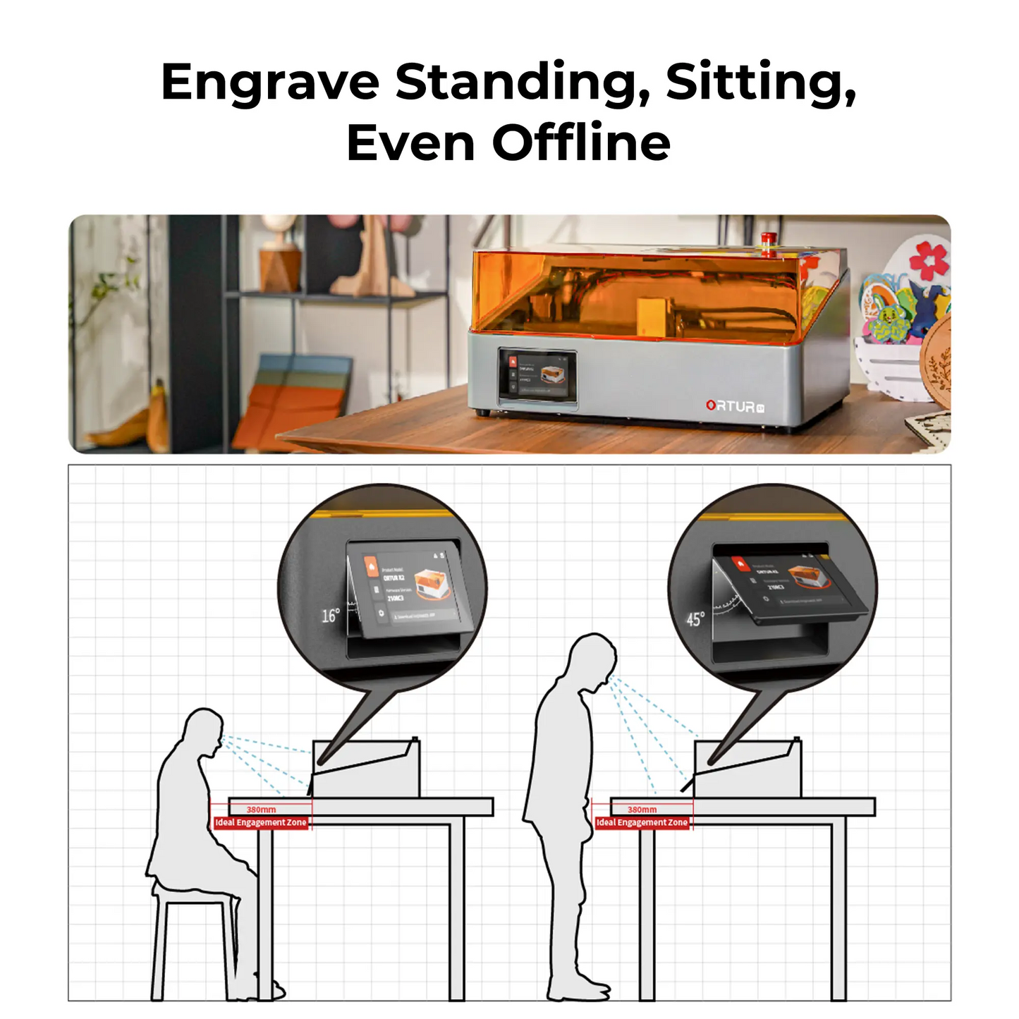 Ortur R2 smart laser engraver cutter product image 6