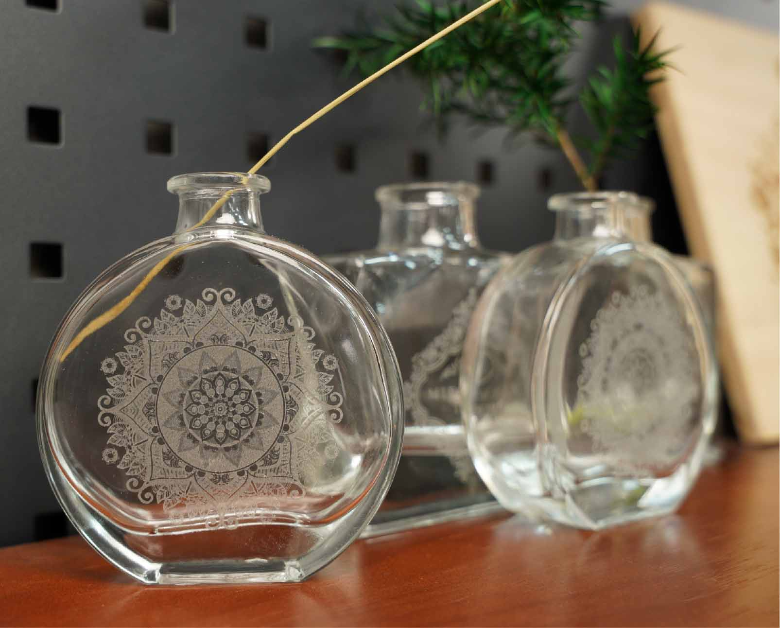 Ortur R2 glass bottles laser engraving