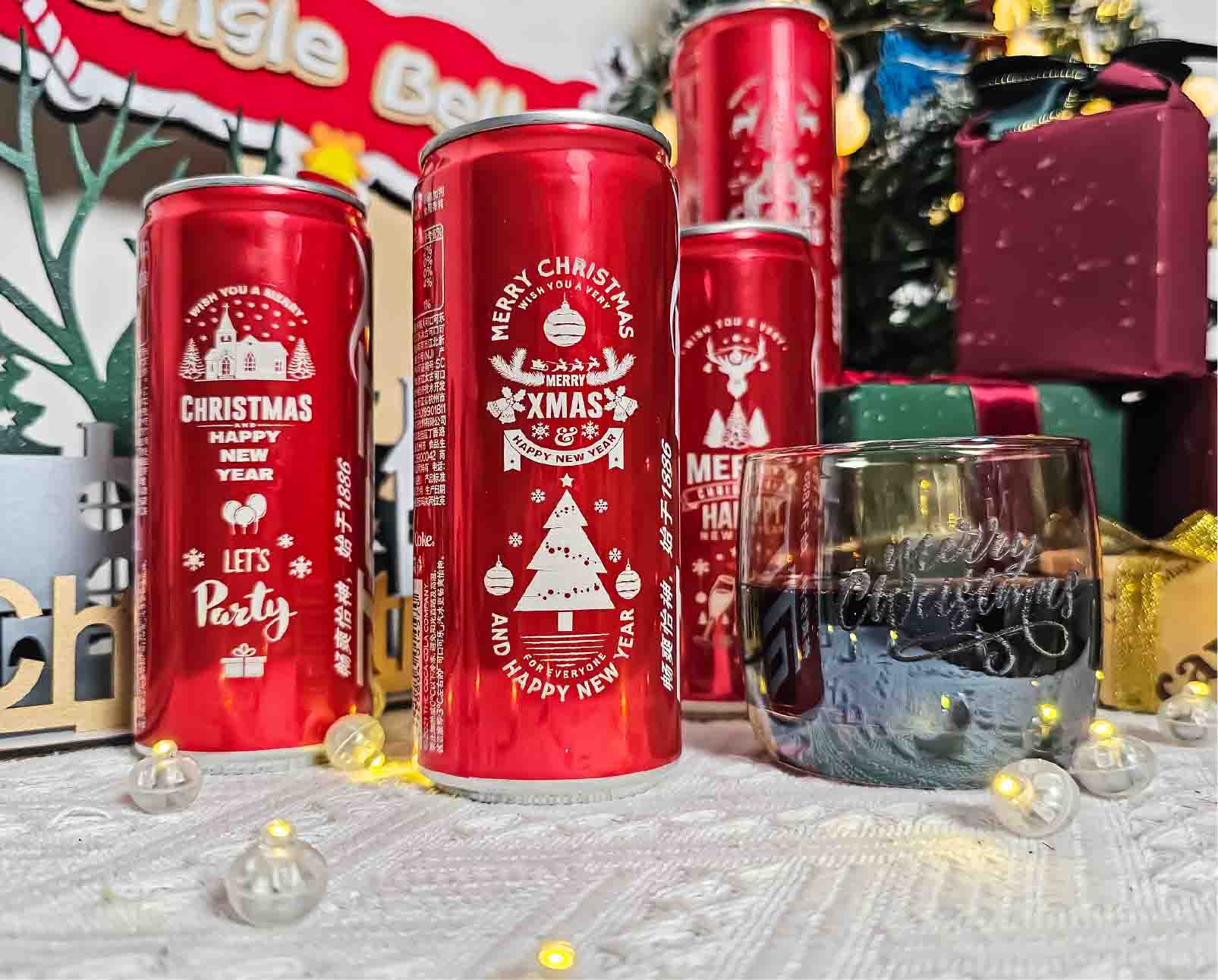 Ortur R2 metal coke cola can laser engraving