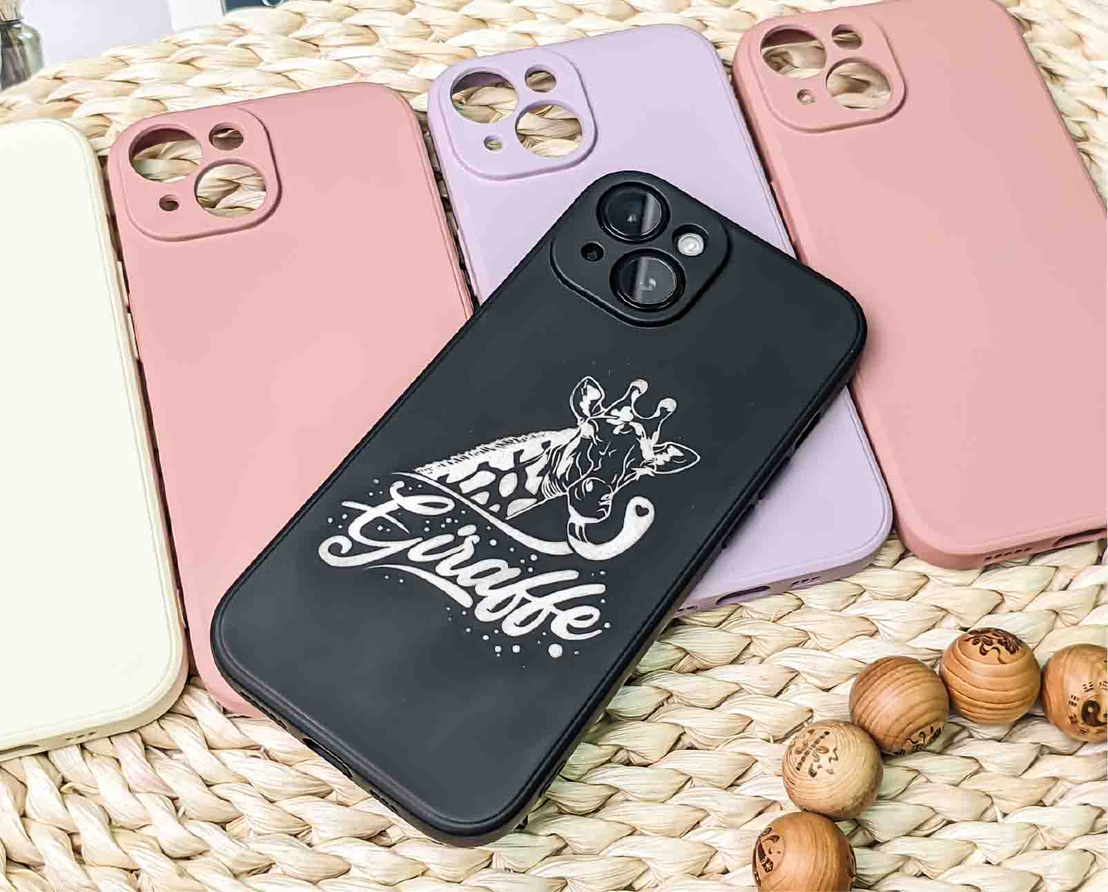 Ortur R2 silicone phone case engraving