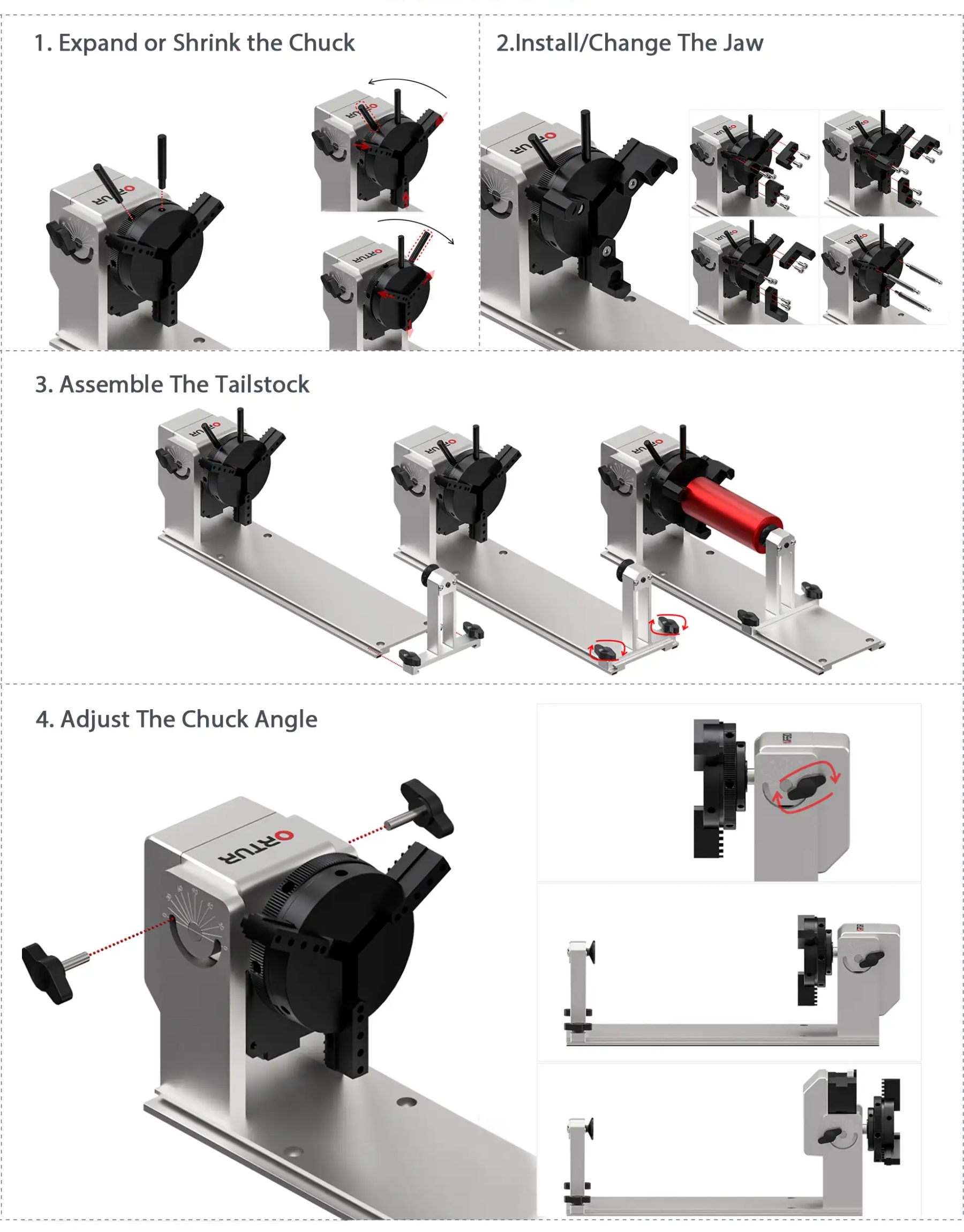 Ortur Laser Y-axis Rotary Chuck (YRC1.0) easy to use