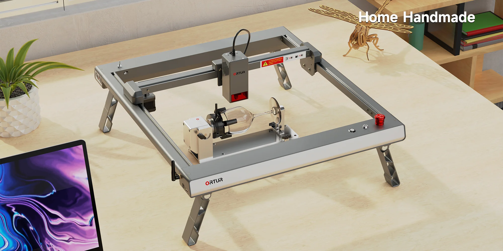 Ortur Laser Y-axis Rotary Chuck (YRC1.0) home handmade